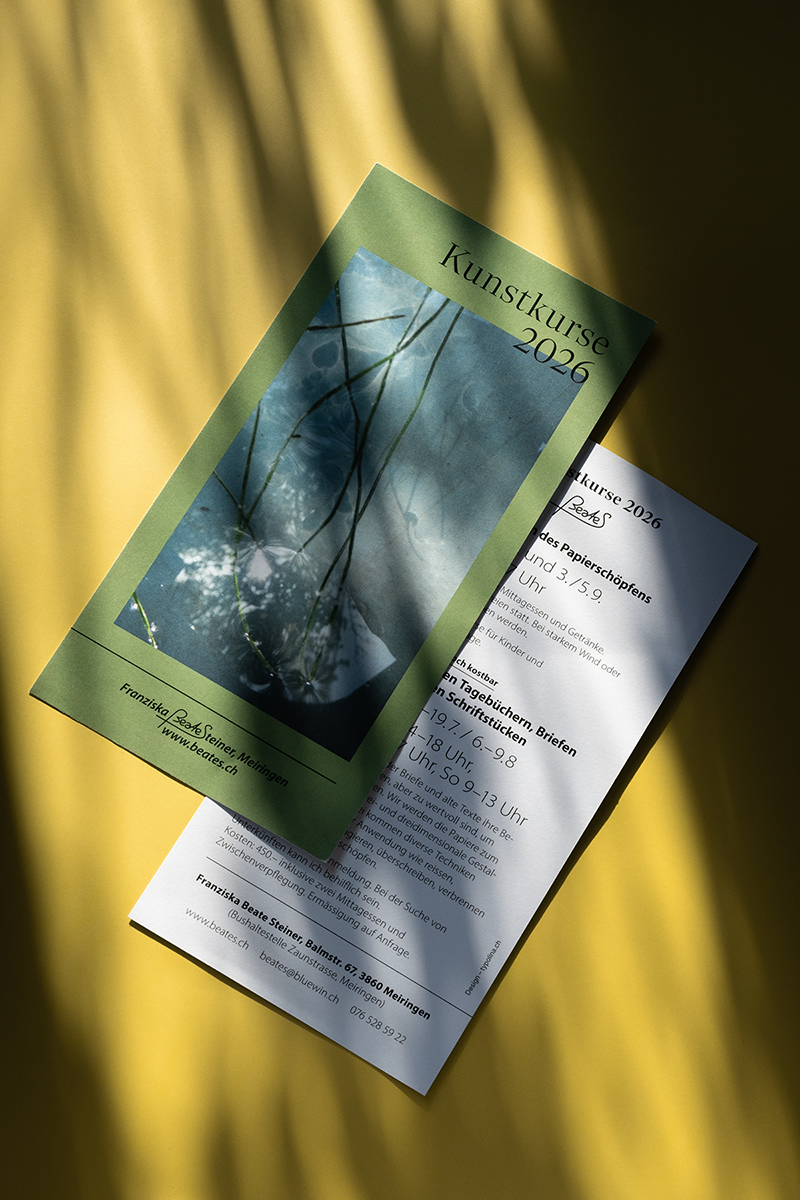 Flyerdesign Beate S, Meiringen