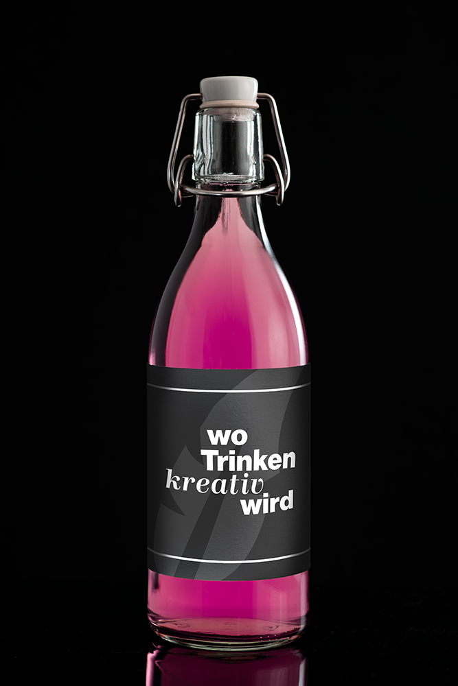 Studiofoto Design Flaschenetikette